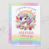 魔法の日は誕生日の途中にある 招待状 (正面/裏面)