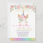 魔法の日は途中ベビーシャワー招待状 招待状 (正面)