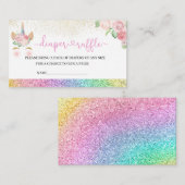 魔法の日は、おむつラッフルの途中にある エンクロージャーカード (正面/裏面)