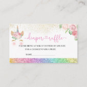 魔法の日は、おむつラッフルの途中にある エンクロージャーカード (正面)