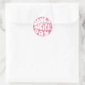 魔法の日を過ごす – かわいい子供たち ラウンドシール (バッグ)