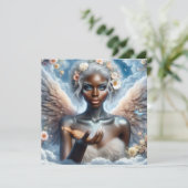 魔法の日を過ごす | 青い目を持つ黒い天使 カード (スタンド正面)