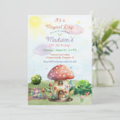 魔法の日フェアリー・キッドの誕生日招待状 招待状 (スタンド正面)