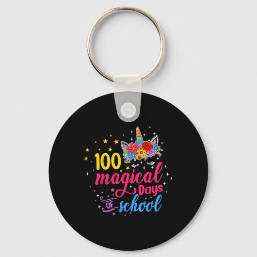 魔法の日ユニコーン子供の衣装100th Day Of Sch キーホルダー (正面)