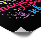 魔法の日ユニコーン子供の衣装100th Day Of Sch ポスター (角)