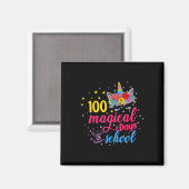 魔法の日ユニコーン子供の衣装100th Day Of Sch マグネット (正面/裏面)