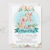 魔法の日ユニコーン誕生日パーティー 招待状 (正面)