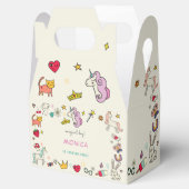 魔法の日猫うさぎうさぎユニコーン子供の誕生日 フェイバーボックス (オープン)