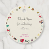 魔法の日猫うさぎは子供をユニ感謝していグする フェイバータグ (正面)