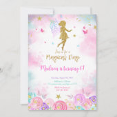 魔法の日、妖精の誕生日パーティー 招待状 (正面)
