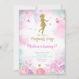 魔法の日、妖精の誕生日パーティー 招待状