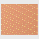 魔法の星と月 | フェスティバルすてき桃 ラッピングペーパー (フラット)