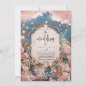 魔法の星と輝モダンき結婚の 招待状 (正面)