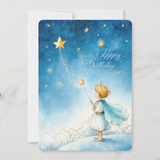 魔法の星の誕生日カード シーズンカード (正面)