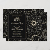 魔法の星占いボーホシナの誕生日 招待状 (正面/裏面)