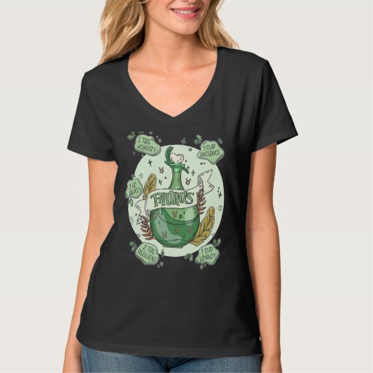 魔法の星占い成分とタウロスのポーション Tシャツ (正面)
