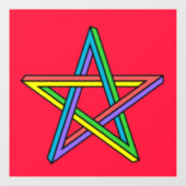 魔法の星形五角形ウィンドウの固定 ウィンドウサイン (シート)