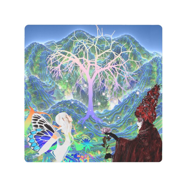 魔法の星樹 メタルプリント (正面)