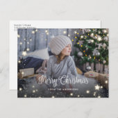 魔法の星空のクリスマスフォトポストカード シーズンポストカード (正面/裏面)