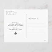 魔法の星空のクリスマスフォトポストカード シーズンポストカード (裏面)