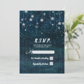 魔法の星空の夜 銀と青のパーティー 出席確認 招待状 (スタンド正面)