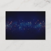 魔法の星空結婚の夜のサンキューカード エンクロージャーカード (裏面)