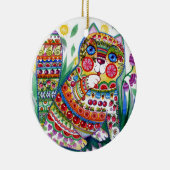 魔法の春猫 セラミックオーナメント (右)