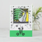 魔法の春、明るい黄色の黒の緑 招待状 (スタンド正面)