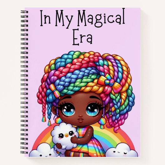 魔法の時代 – かわいい紫 ノートブック (正面)