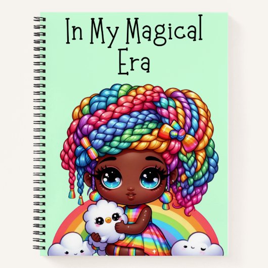 魔法の時代 – かわいい緑 ノートブック (正面)