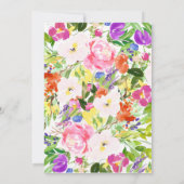 魔法の時間 ユニコーンの誕生日お誘い 招待状 (裏面)