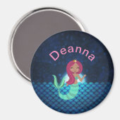 魔法の月に照らされた海磁石の人魚 マグネット (正面/裏面)