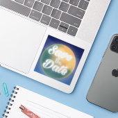 魔法の月の日付を保存 シール (ノートパソコンとiPhone)