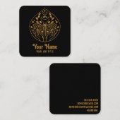 魔法の月の蛾の名刺 スクエア名刺 (正面/裏面)