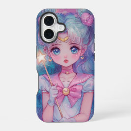 魔法の月守護者アニメーションフォンケース iPhone 16ケース