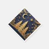 魔法の木のシーン - クリスマスの輝き スタンダードカクテルナプキン (角)