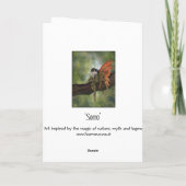 魔法の木の妖精のグリーティングカードをソルロ カード (裏面)