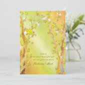 魔法の木の門 インドア アウトドア ウェディング 招待状 (スタンド正面)