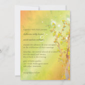 魔法の木の門 インドア アウトドア ウェディング 招待状 (裏面)