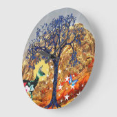 魔法の木 ラージ壁時計 (傾斜)