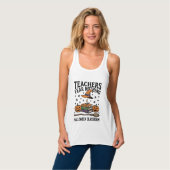 魔法の本が描かれたハロウィンの先生のTシャツ_1 タンクトップ (正面フル)
