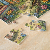 魔法の本の家 ジグソーパズル (側面)