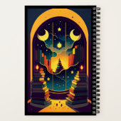 魔法の本の領域カスタム手帳 ノートブック (裏面)