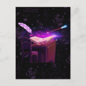 魔法の本の魔女 ポストカード (正面)