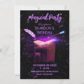 魔法の本の魔女 招待状 (正面)