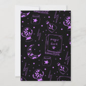 魔法の本の魔女 招待状 (裏面)