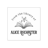 魔法の本棚 個人名 書籍プレート ラバースタンプ (インプリント)