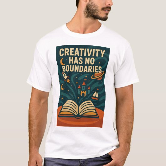 魔法の本 ファンタジーイラスト Tシャツ (正面)