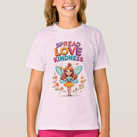 魔法の杖で喜びを広げる魅力的な妖精 Tシャツ (正面)