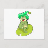 魔法の杖を持つフローグウィザード ポストカード (正面)